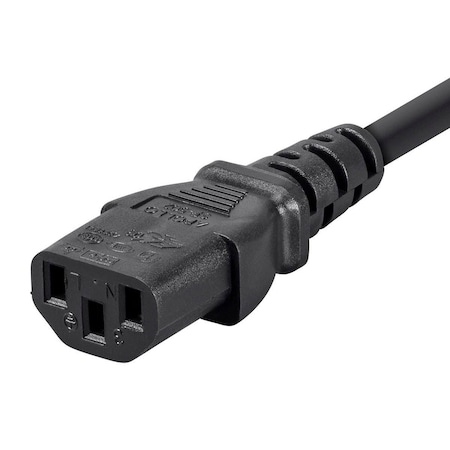 Extension Cord - IEC 60320 C14 To IEC 60320 C13_ 16AWG_ 13A_ 3-Prong_